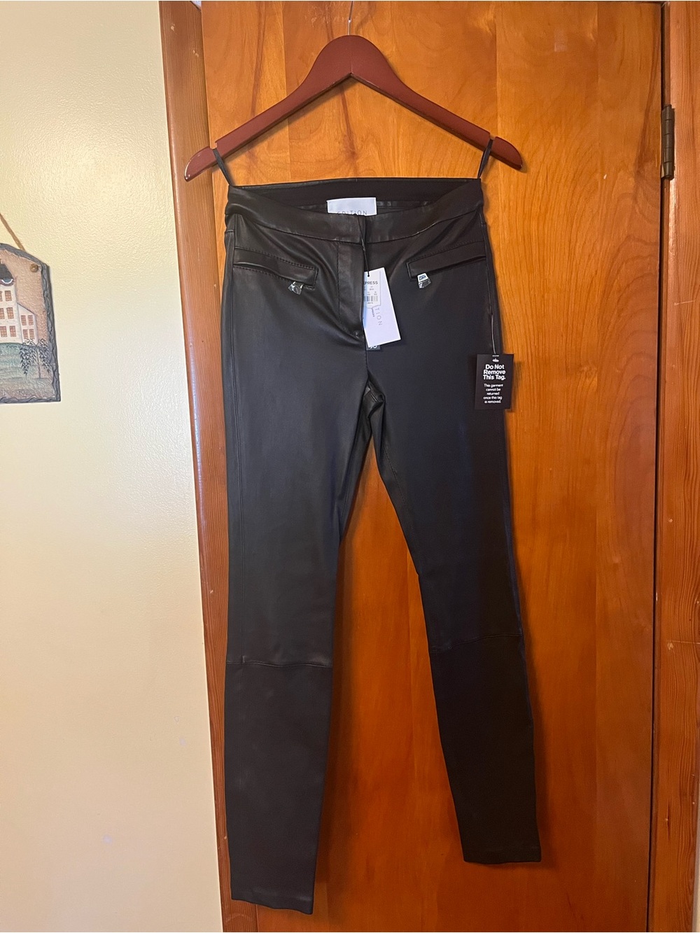 Black Leather Skinny Pants